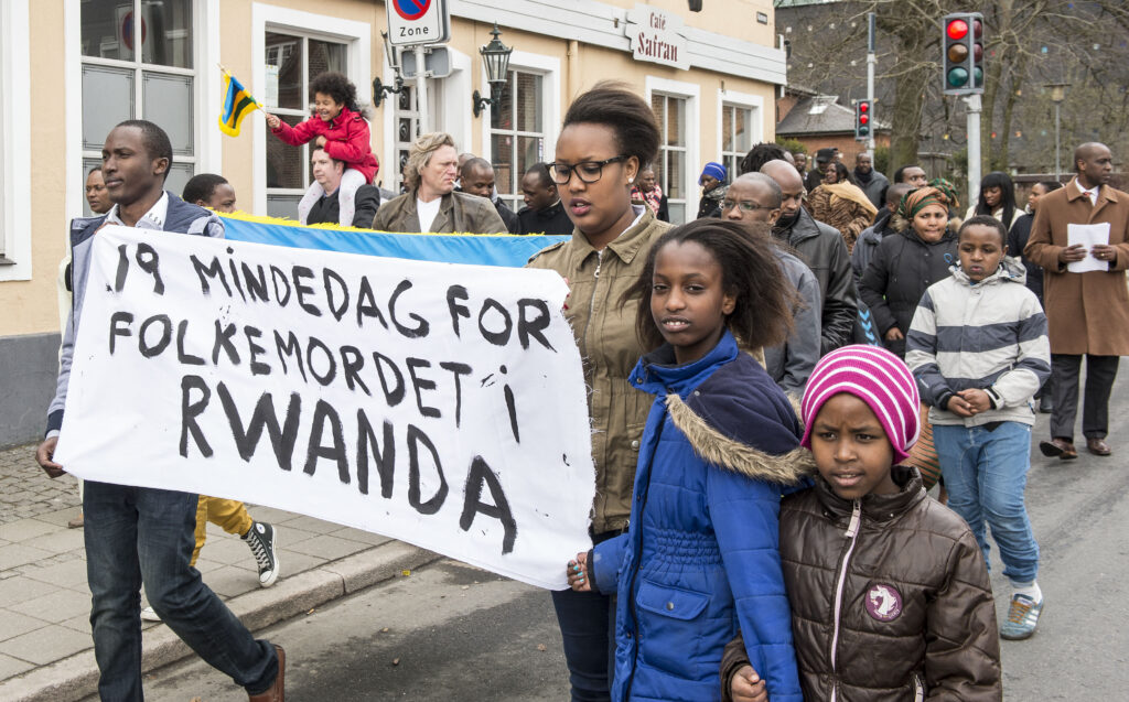 The 19th Commemoration of the genocide in Viborg town centre in northern Jutland, Denmark